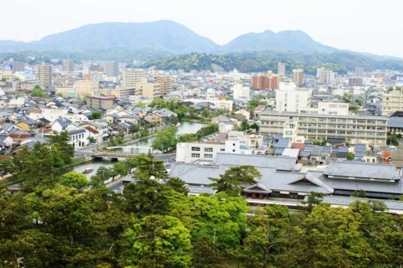 松江市松江城からの眺め