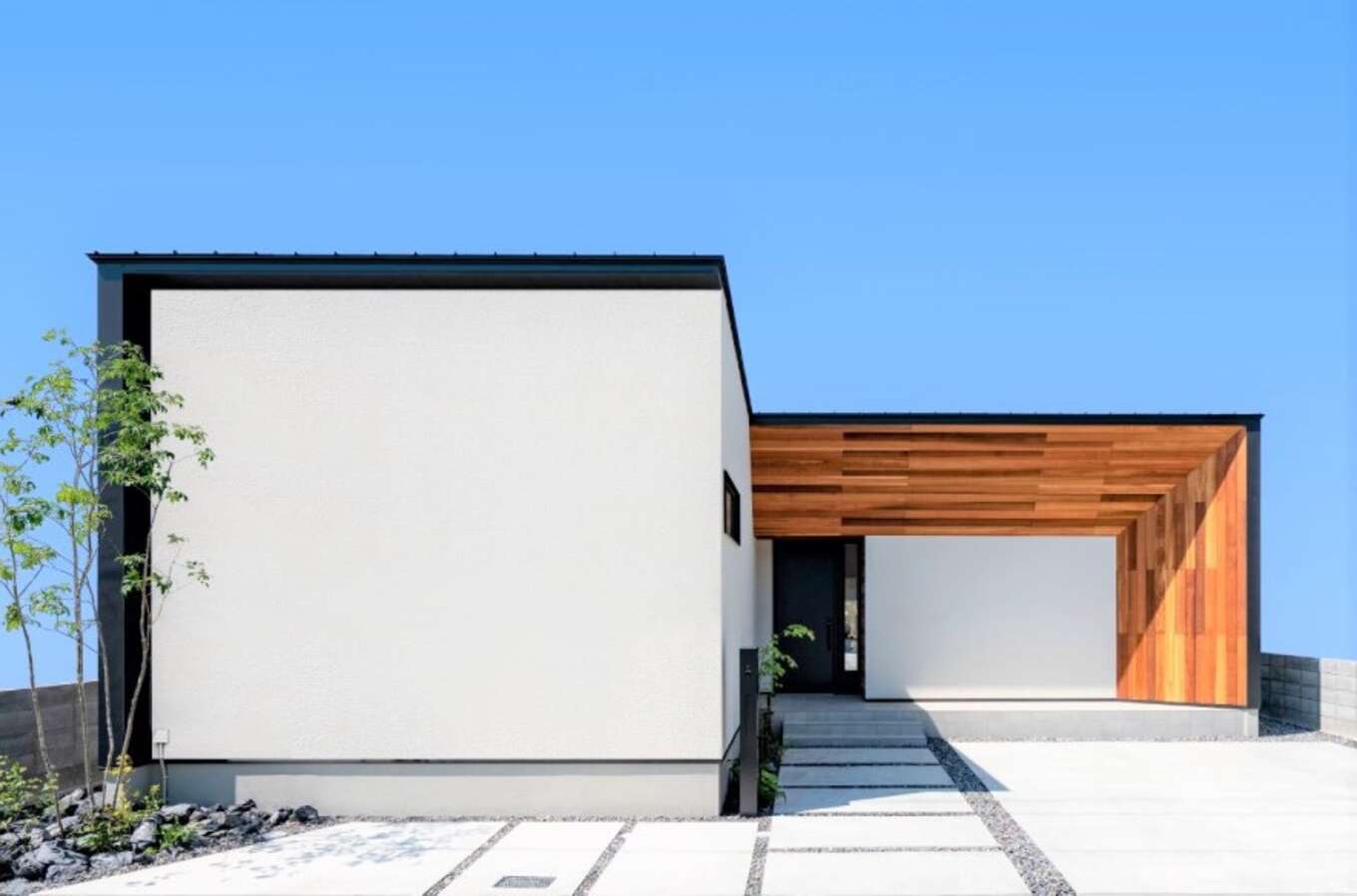 R+house徳島北 松茂平屋モデルハウス外観
