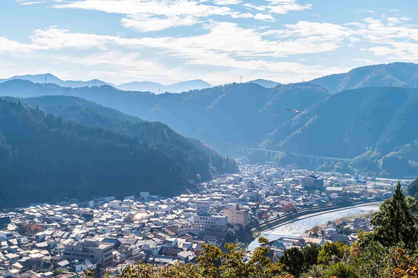 岐阜県 郡上八幡の市街地