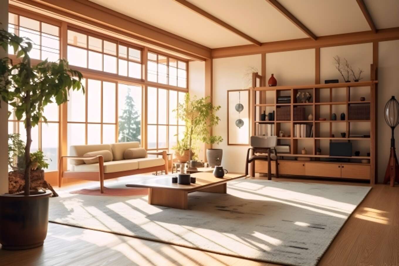 和モダンな部屋