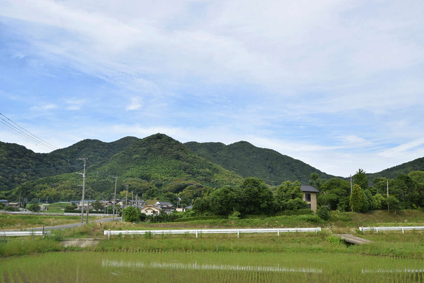 山と田