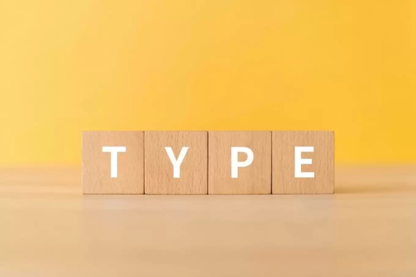 TYPEと書かれたブロック