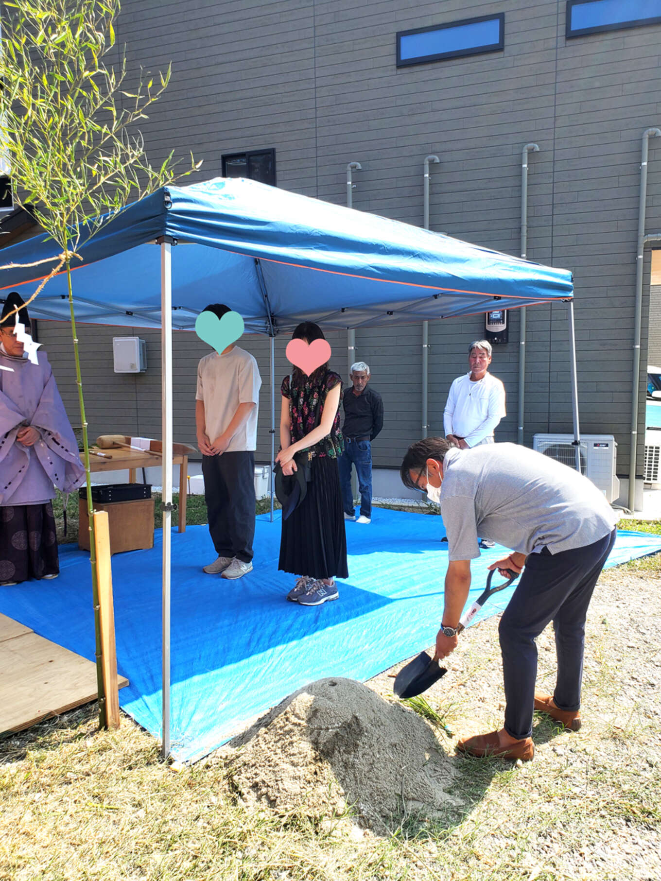地鎮祭 土おこし