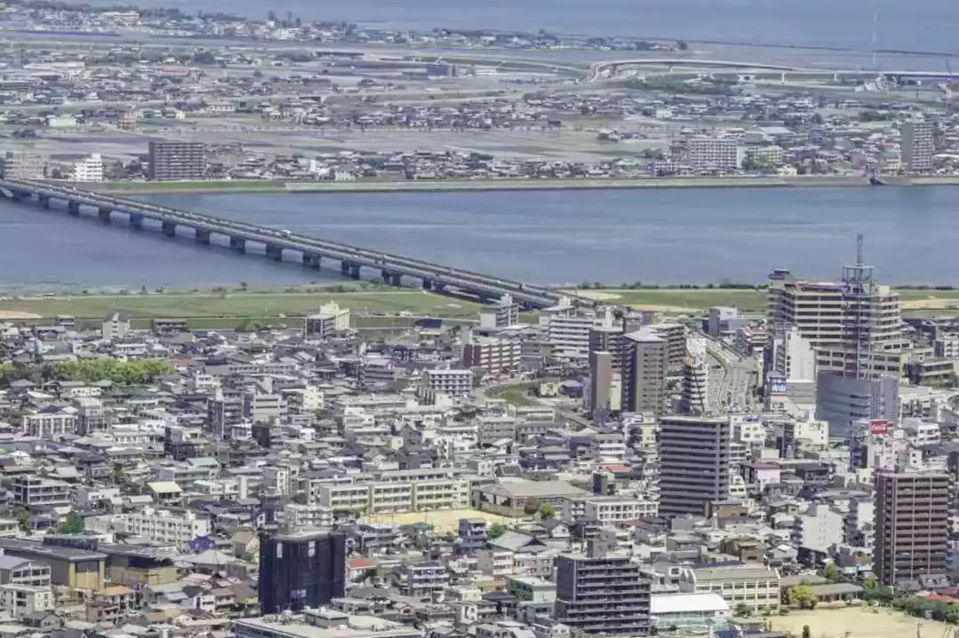 徳島県徳島市の航空写真