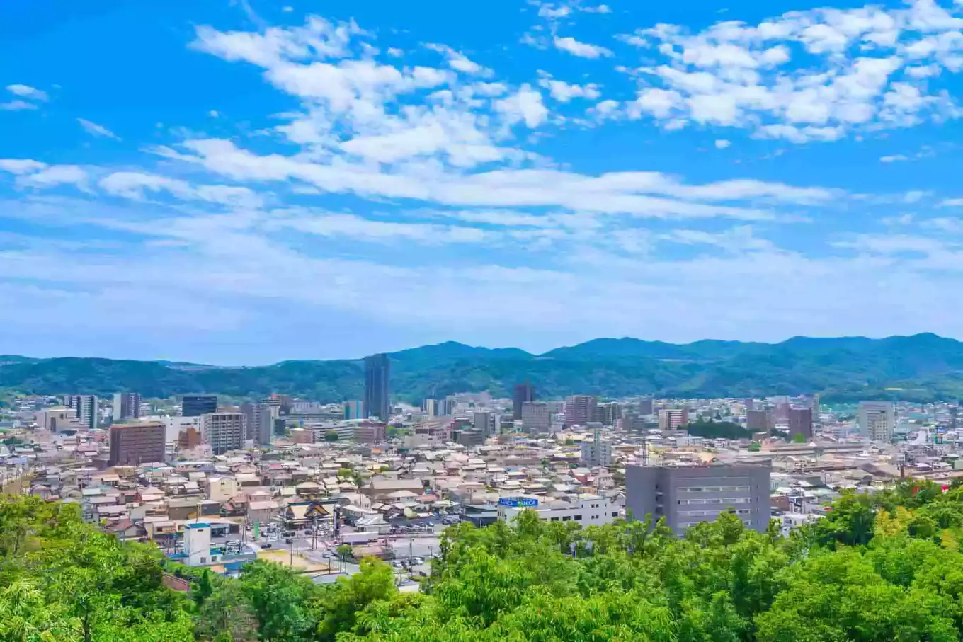 虎渓公園、展望台からの眺め〈岐阜県多治見市〉