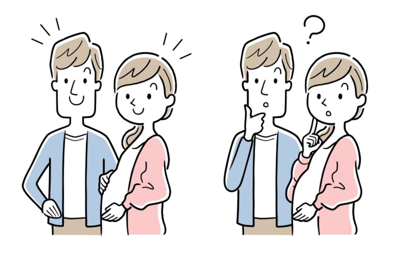 妊婦の妻と夫