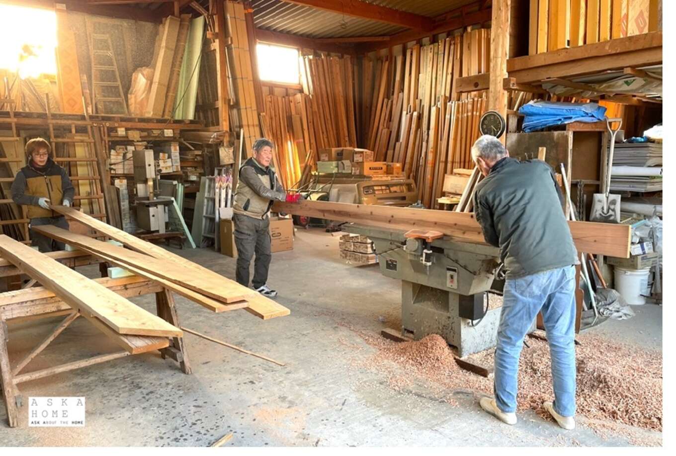 木材加工中