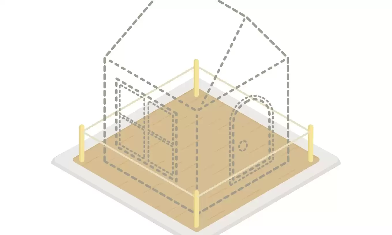 家を建てる予定の土地のイラスト