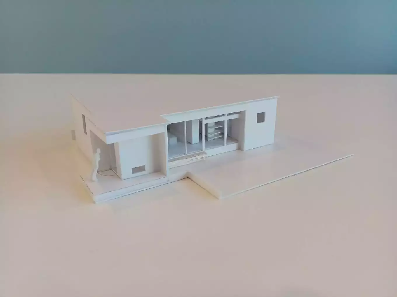平屋の家の模型