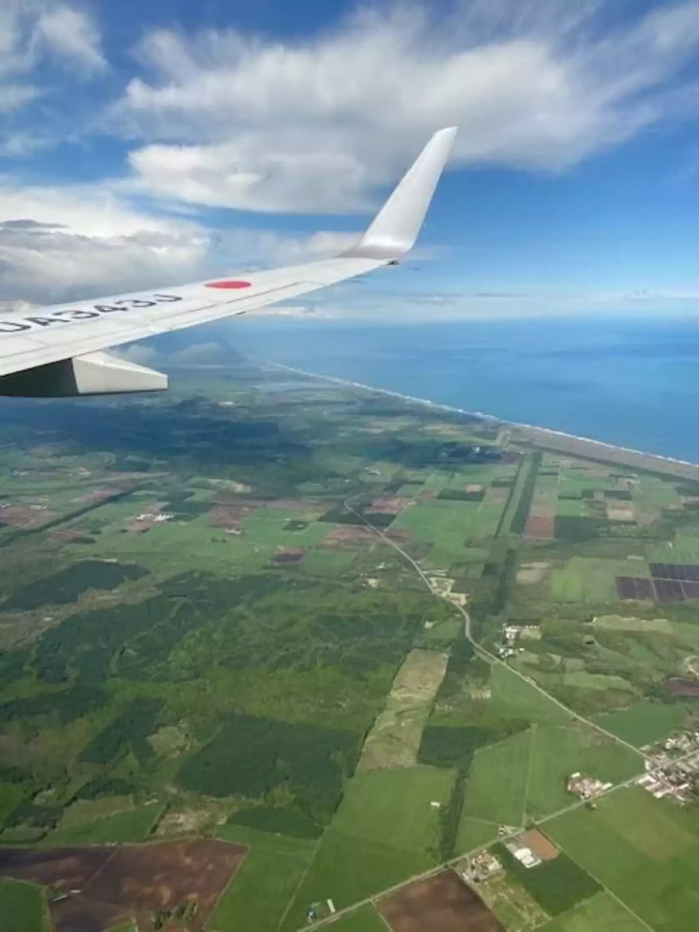 飛行機からの風景