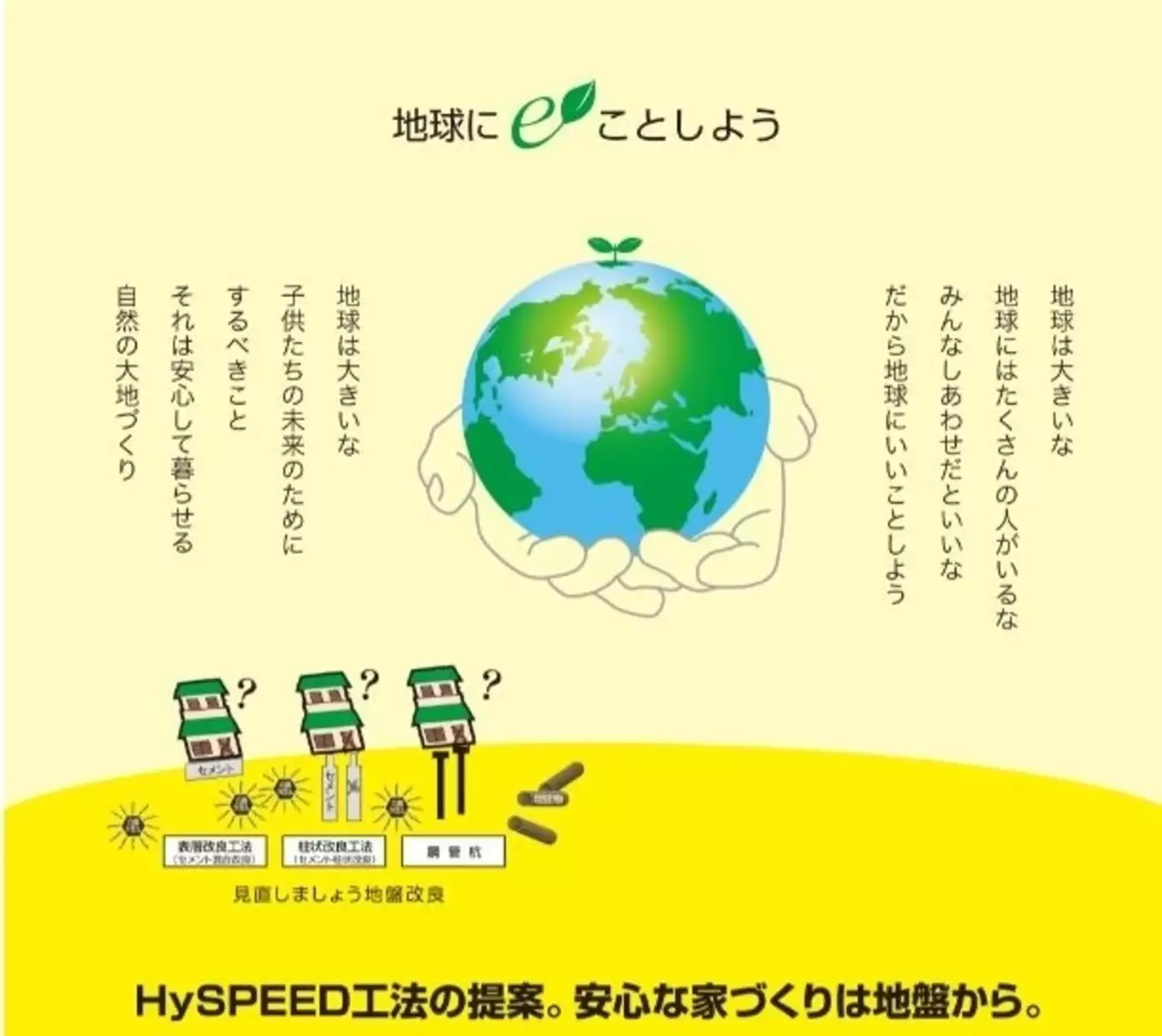 Hyspeed工法の広告