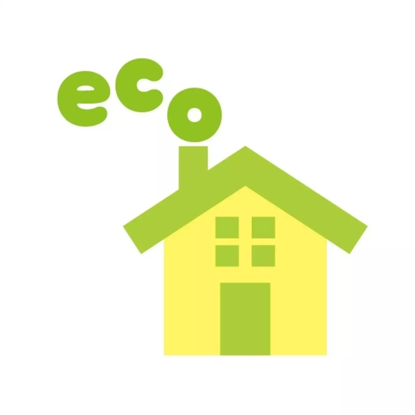 ECOの文字と家のイラスト
