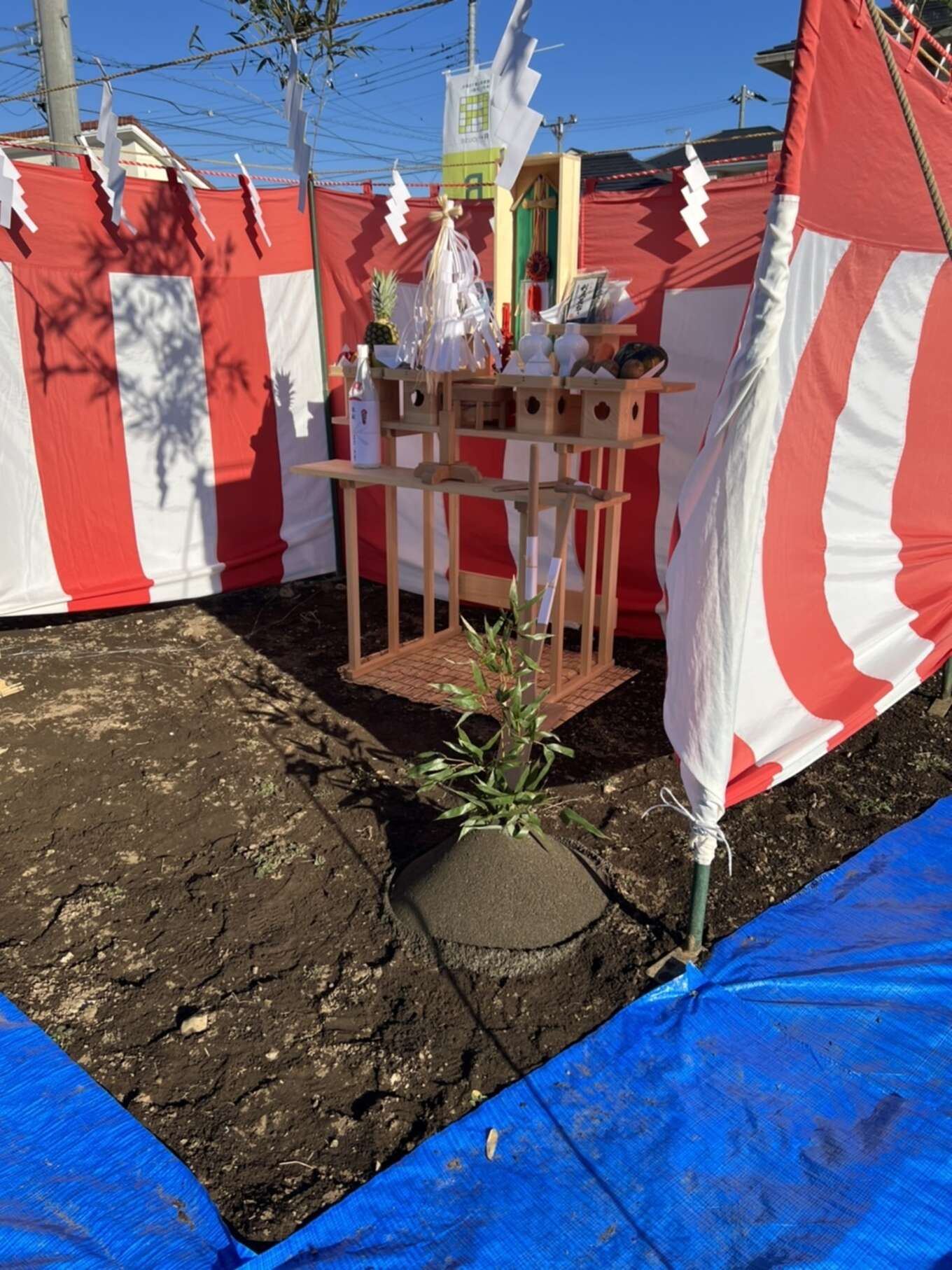 地鎮祭の様子