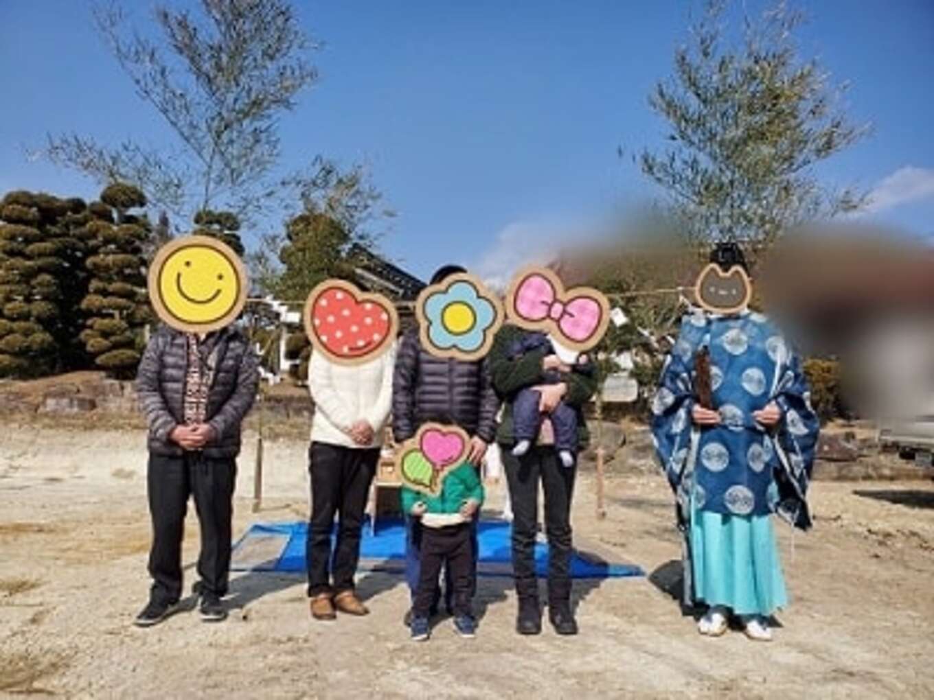 地鎮祭記念撮影