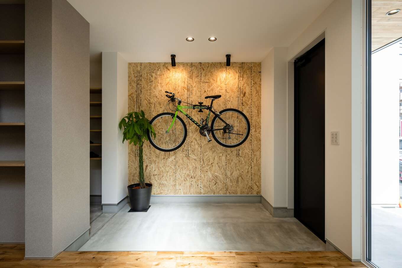 自転車が置ける玄関