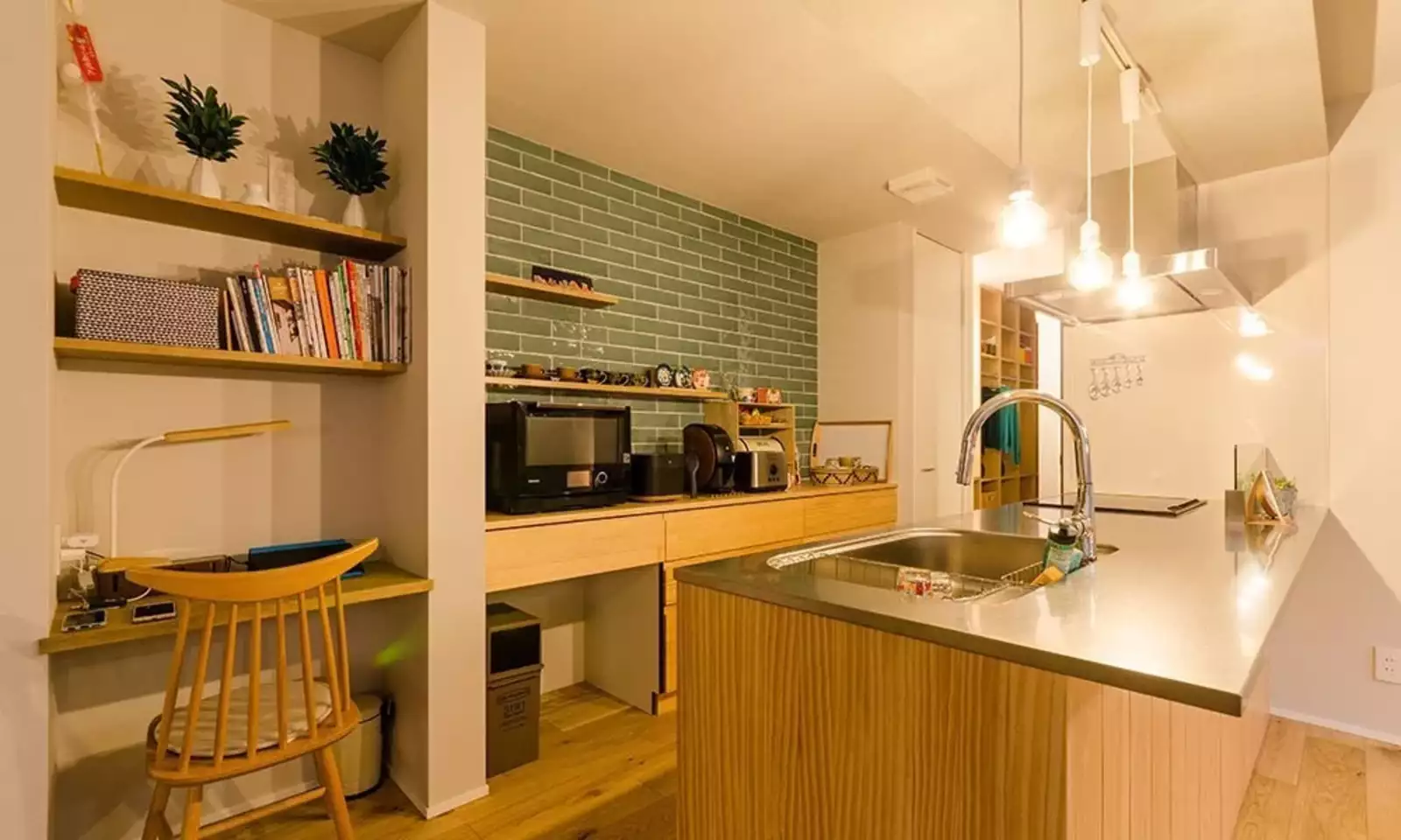 キッチンと家事スペース