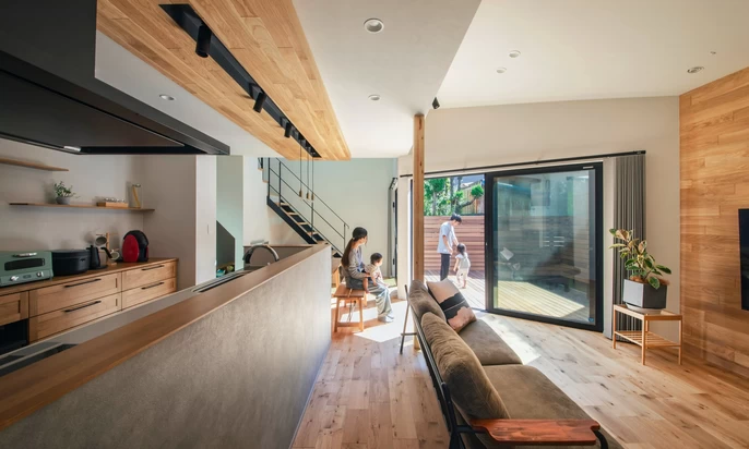 木質感あふれるナチュラル空間