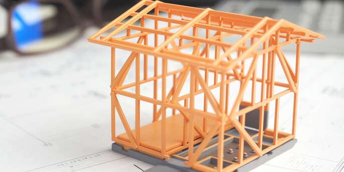木造家屋の模型
