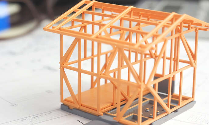 木造家屋の模型